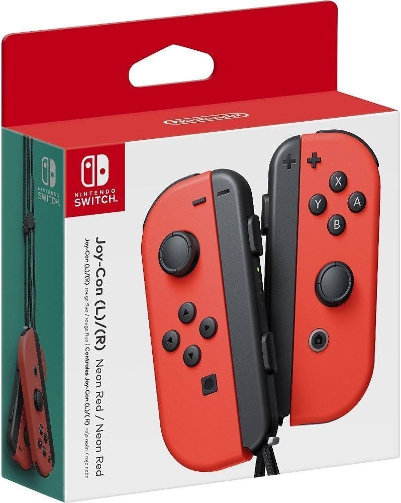 Amazon.com: Nintendo Joy-Con (L/R) - Neon Red