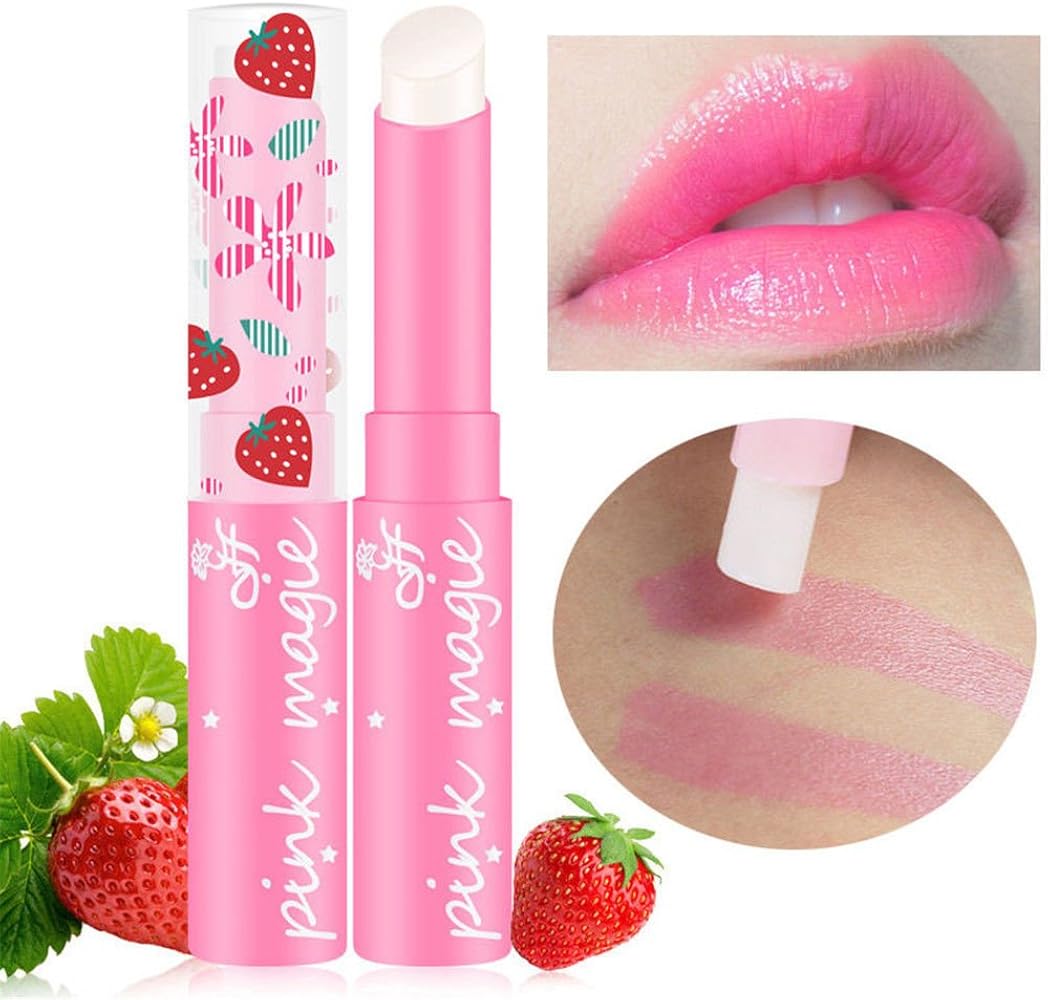 Amazon | 色が変わるリップ 口紅 いちご味 落ちにくい リップ ティント