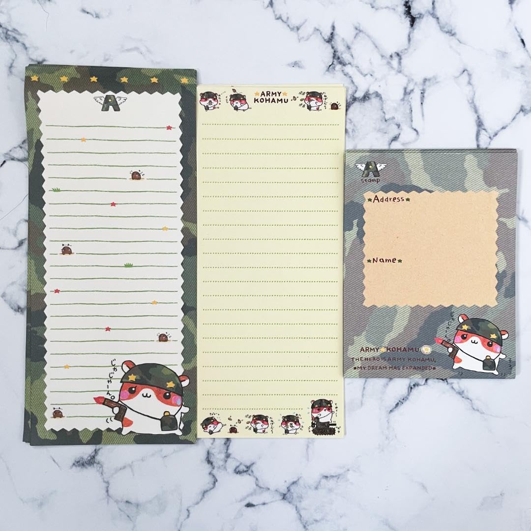 Amazon.co.jp: 【値下】こぱむだ こはむ こうさぎ メモ帳 レターセット