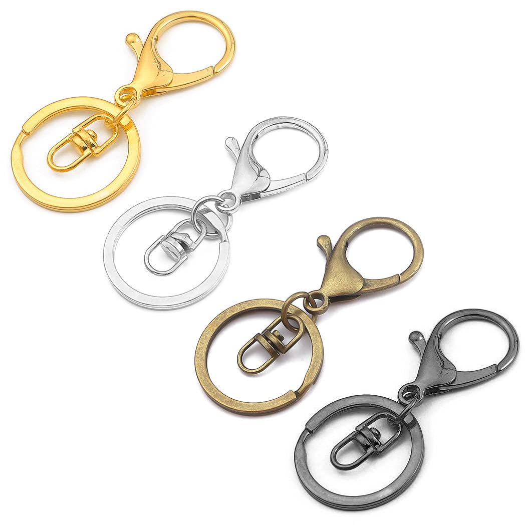 Amazon | ナスカン 二重リング 回転カン 68mm 5個 キーホルダー 金具