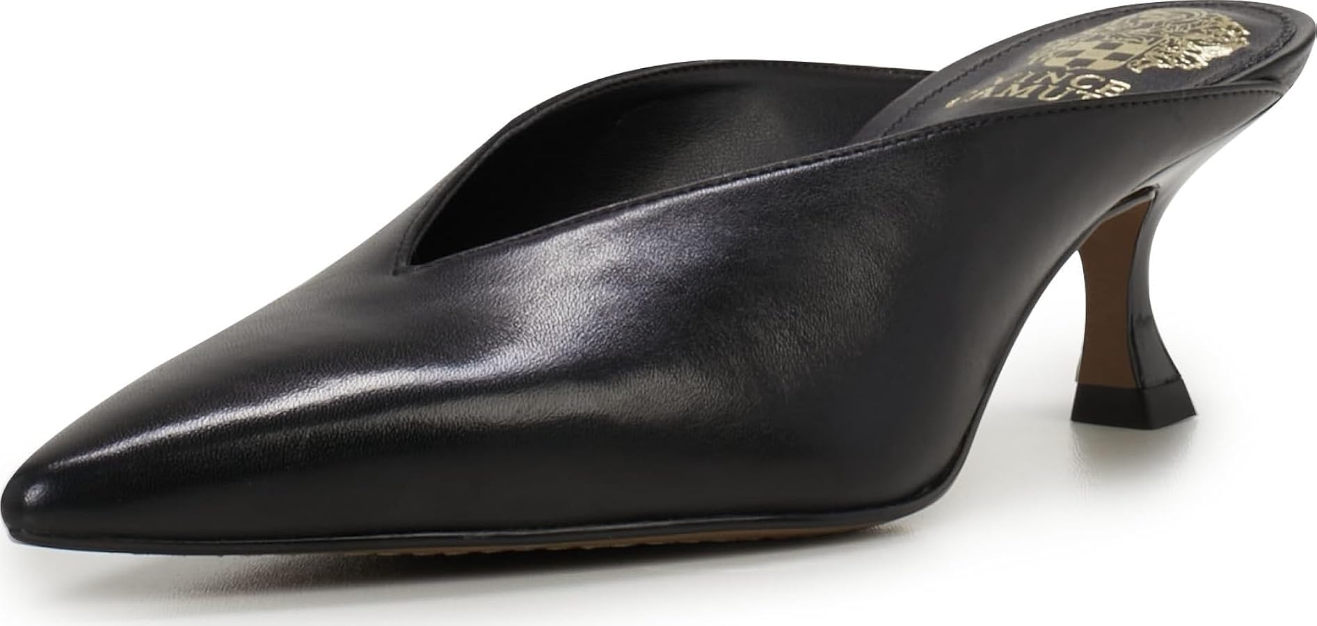 Amazon.com | Vince Camuto Women's Meliz Kitten Heel Mule, Black, 5