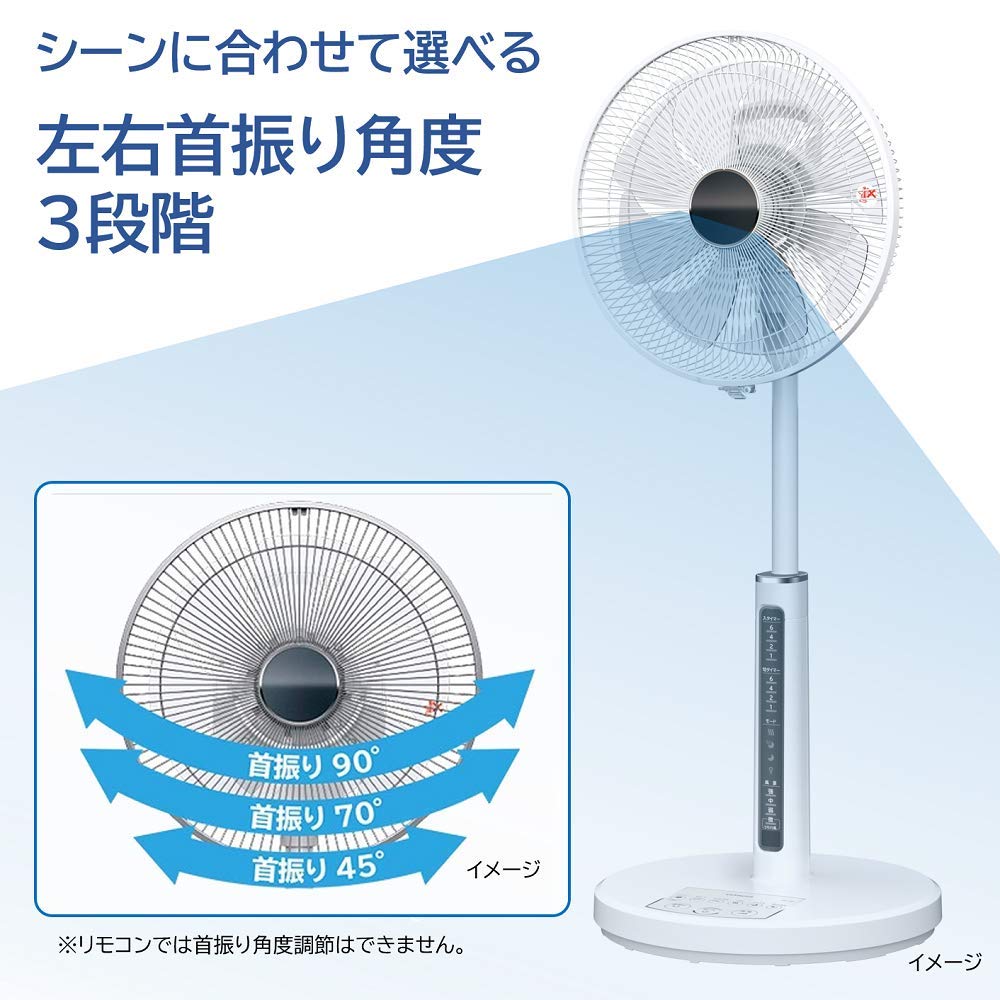 Amazon | 日立 扇風機 リモコン付 風量4段階 8枚羽根 やさしい微風