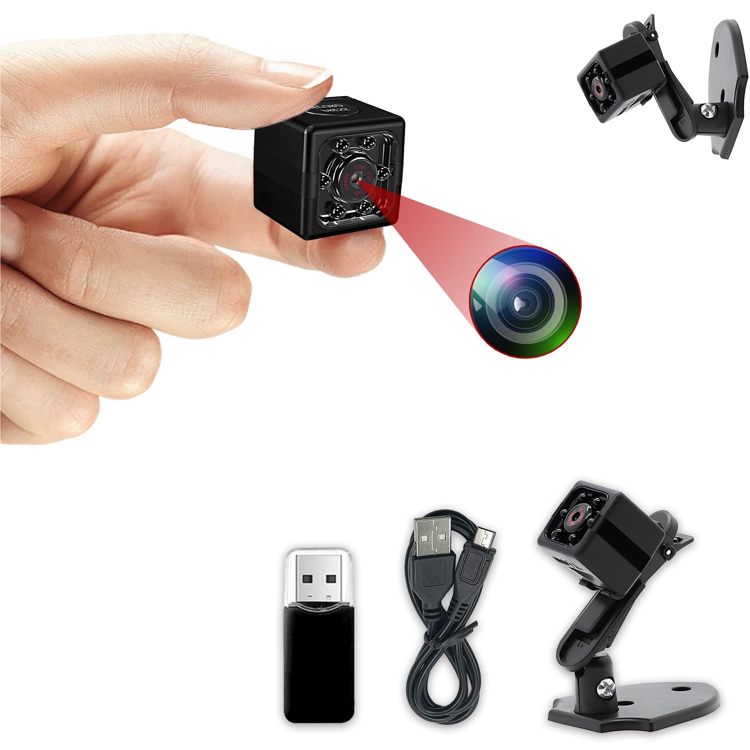 Amazon.co.jp: 超小型カメラ 隠しカメラ 防犯監視カメラ スパイカメラ