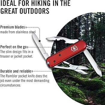 Amazon.com: Victorinox Rambler Swiss Army Knife, Compact, 10