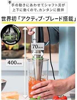 Amazon | ブラウン ハンドブレンダー マルチクイック7 MQ7030XG 簡単