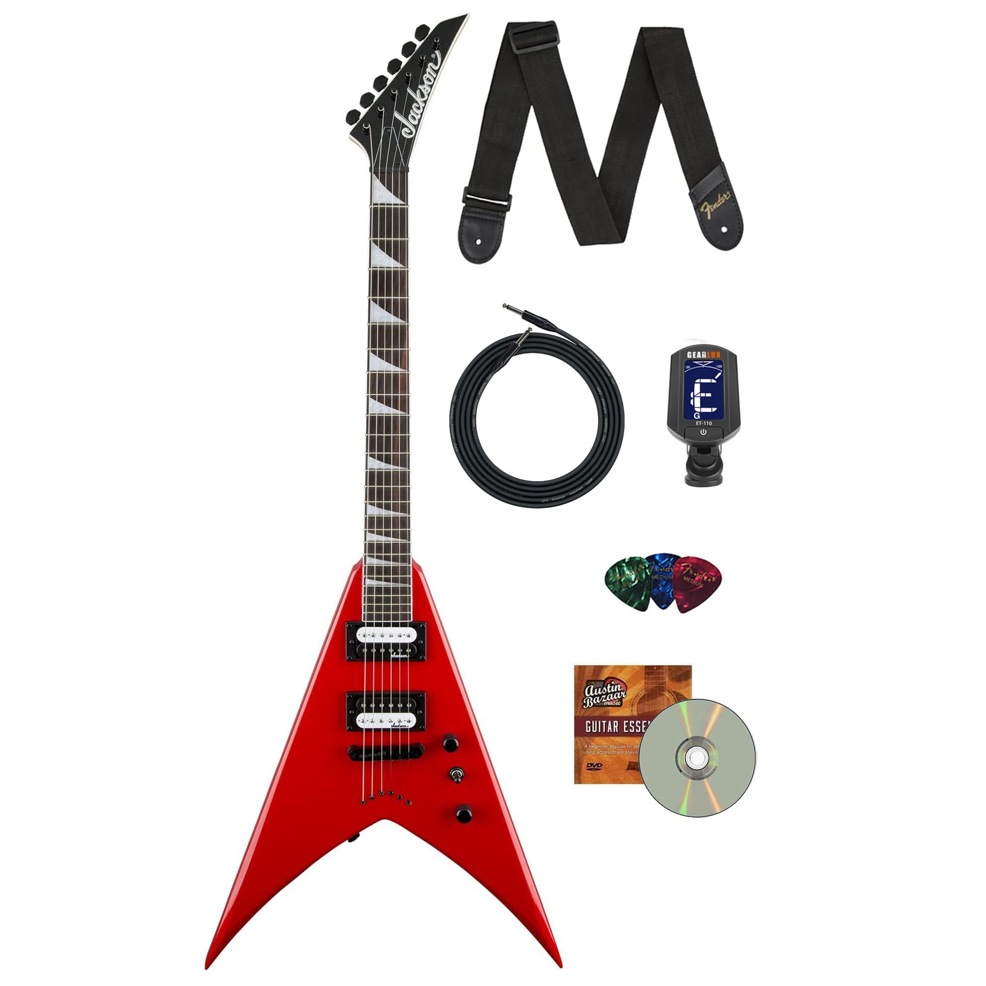 Amazon.com: Jackson King V JS32T Electric Guitar - Ferrari Red
