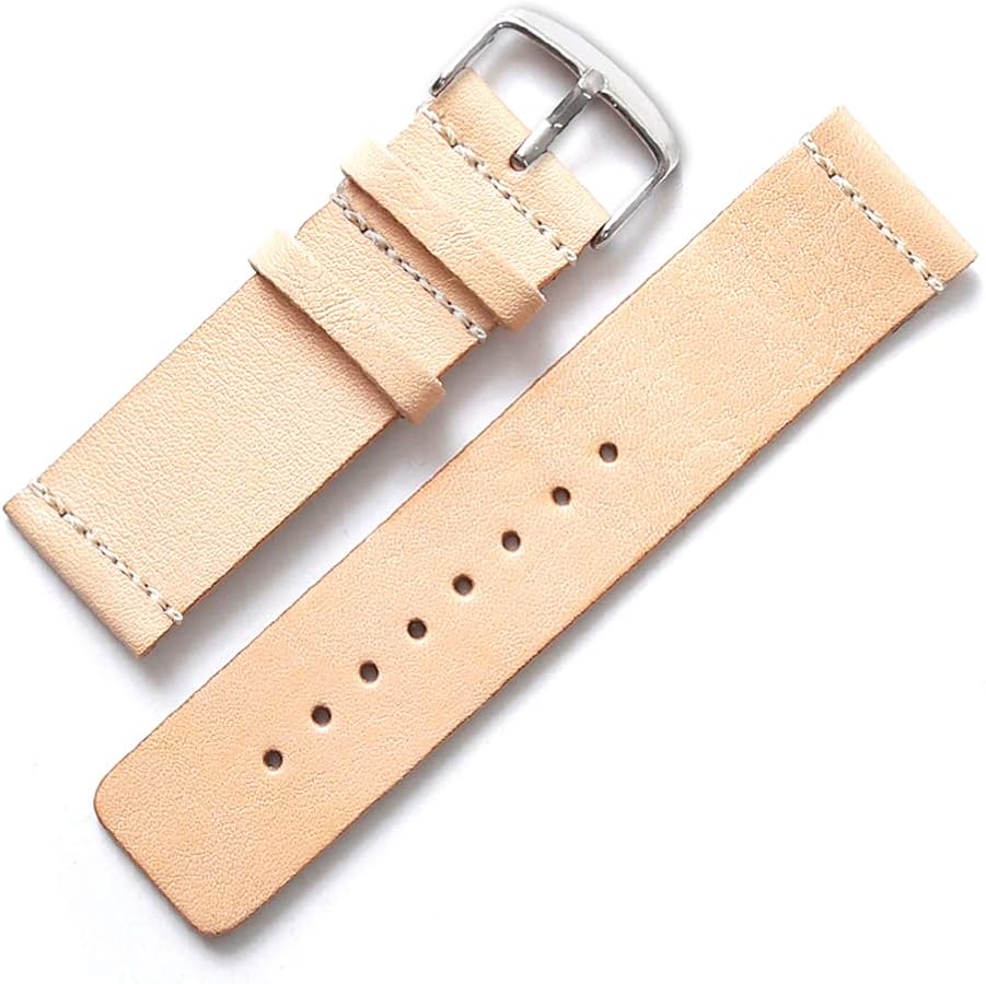Amazon.co.jp: [モバイルプラス] 腕時計ベルト 本革 栃木レザー シボ