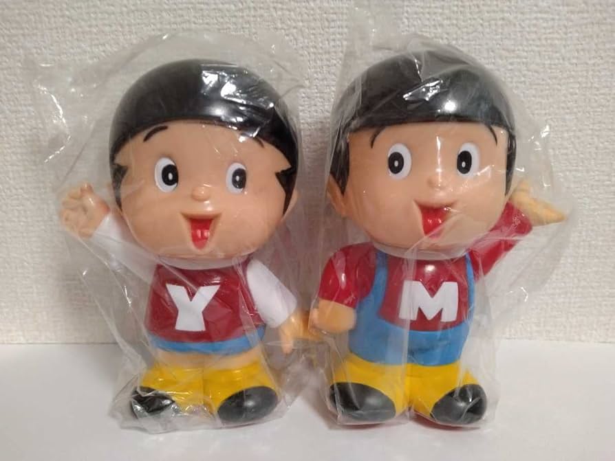 Amazon.co.jp: ヤン坊マー坊 ソフビ 貯金箱 企業物 ヤンマー レトロ