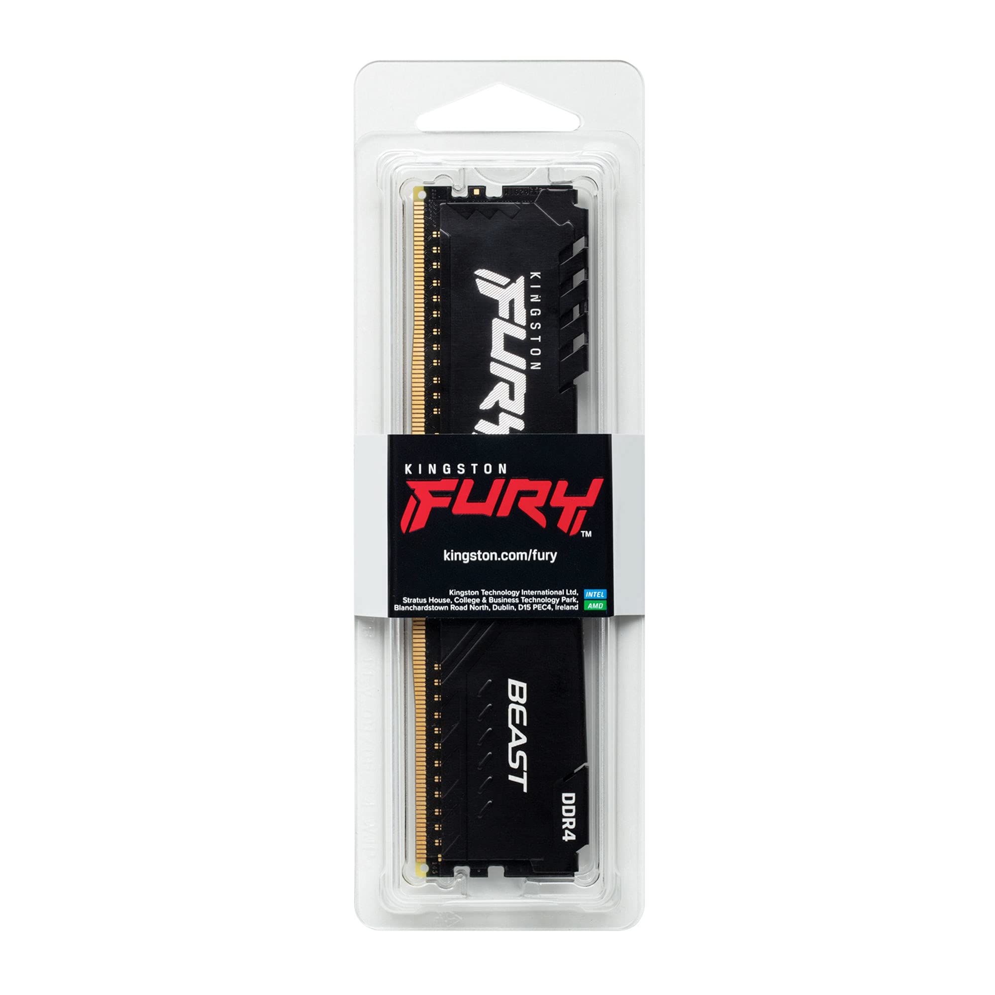 Kingston Fury Beast 16GB 3200MHz DDR4 CL16 Desktop Memory Single
