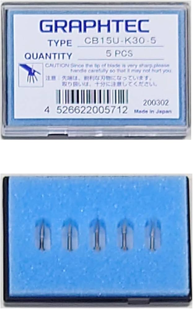Amazon.co.jp: グラフテック 純正 替刃 1.5mm CB15U-K30-5 超硬刃 細字
