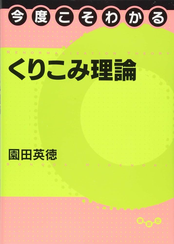 今度こそわかるくりこみ理論 (今度こそわかるシリーズ) | 園田 英徳