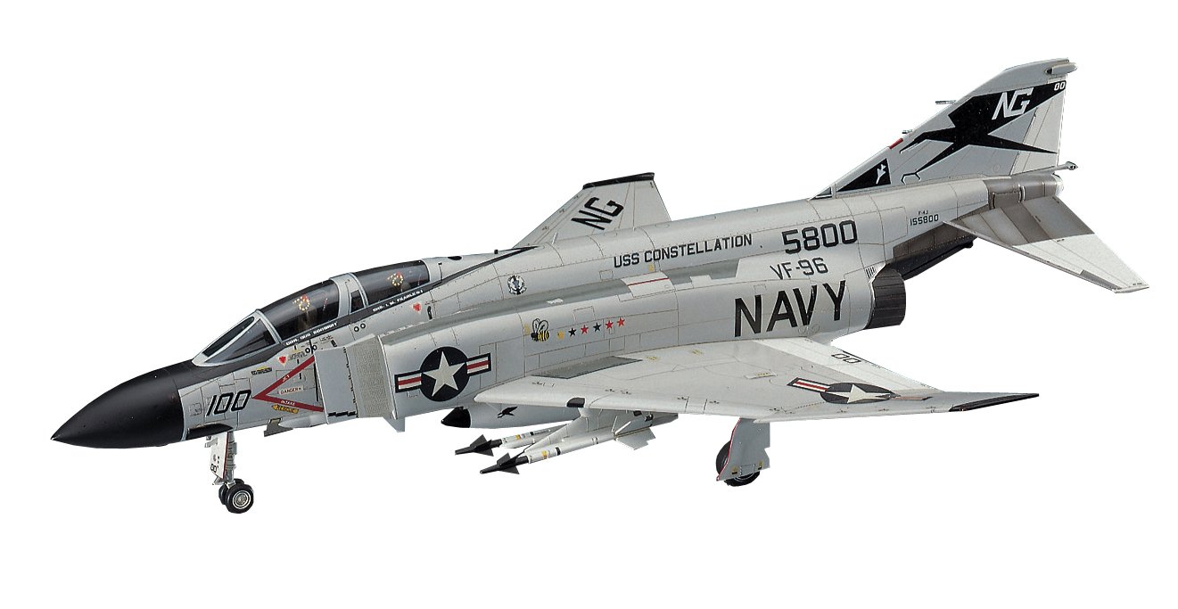 Amazon | ハセガワ 1/48 アメリカ海軍 F-4J ファントムII w/ワンピース