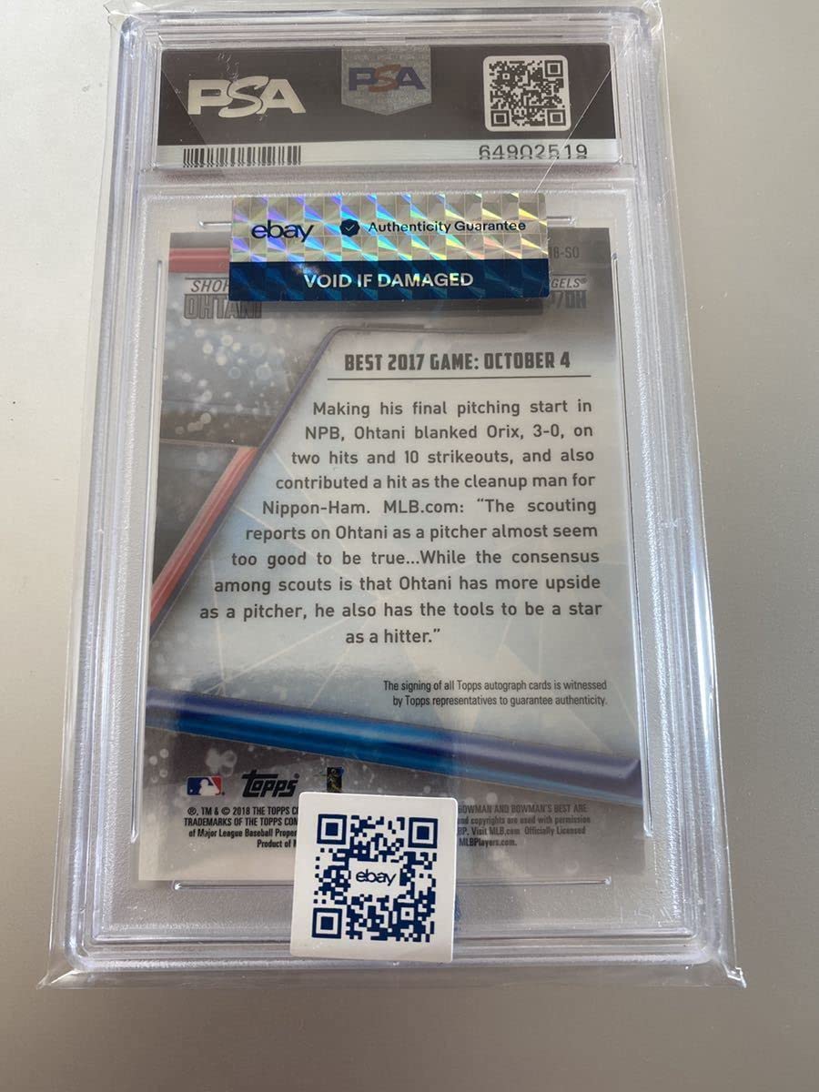 Amazon.co.jp: 【PSA10!】大谷翔平 99枚限定グリーンリフラクター