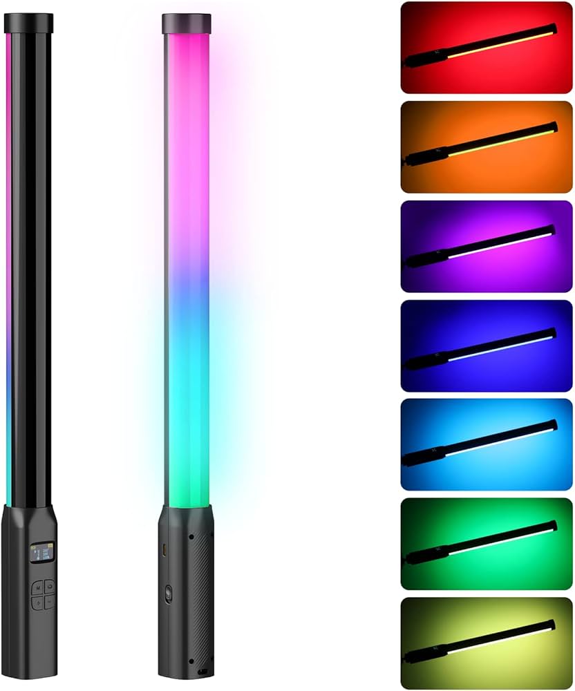 Amazon | Ulanzi LEDビデオライト 360°RGB撮影用ライト ハンドヘルド