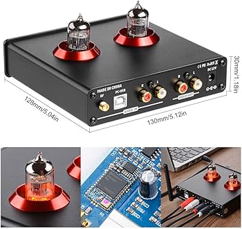 Amazon | AIYIMA TUBE-T6Pro JAN5725+QCC3008+CM6642真空管プリアンプ