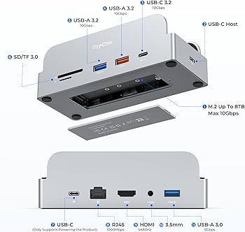 Amazon.com: RayCue SmartDock Pro for Mac mini M4 Dock Stand with M