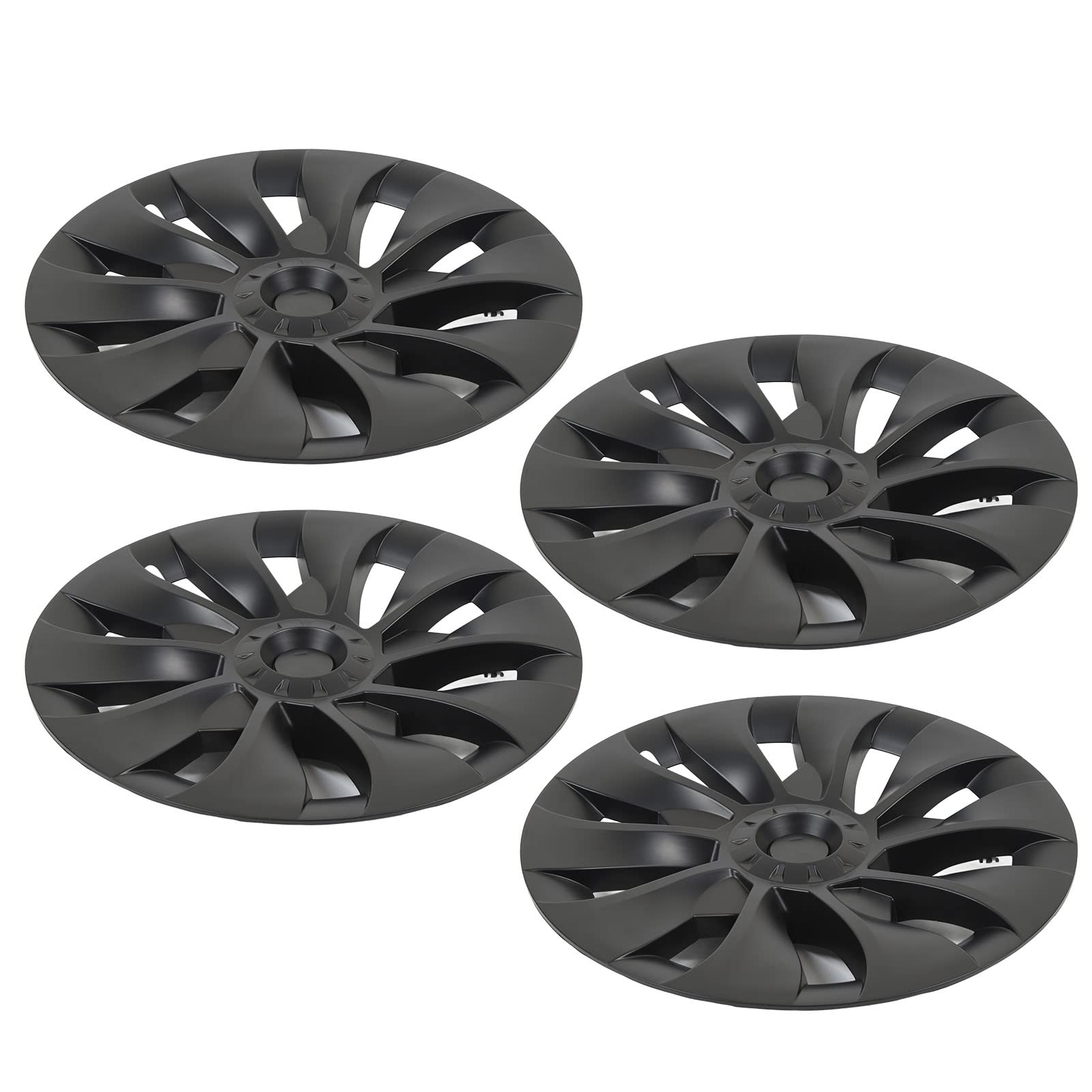 Amazon.co.jp: テスラモデル3用18インチホイールハブキャップ、4PC
