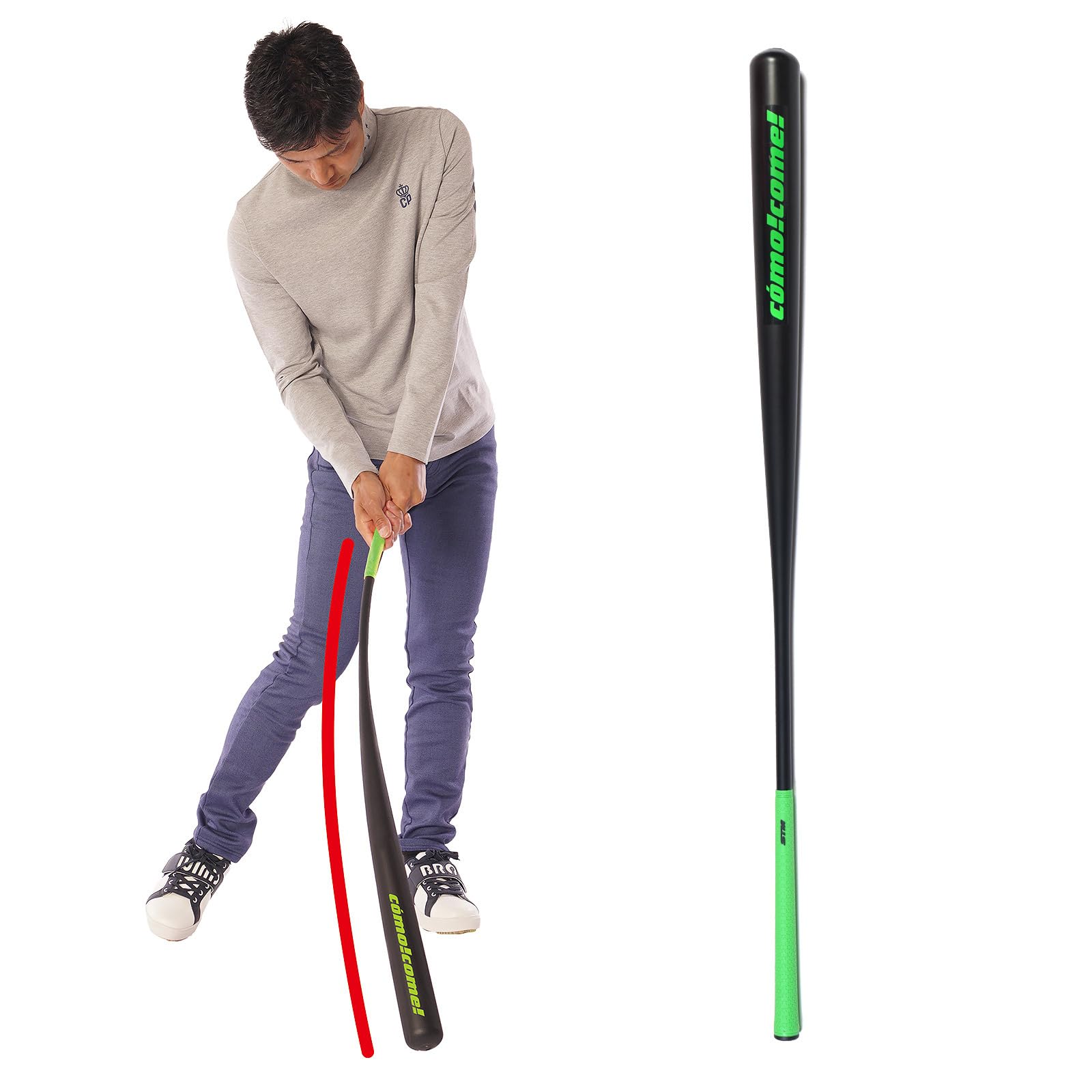 Amazon | ゴルフ練習器具 しなるバット コモコーメ 素振り 飛距離