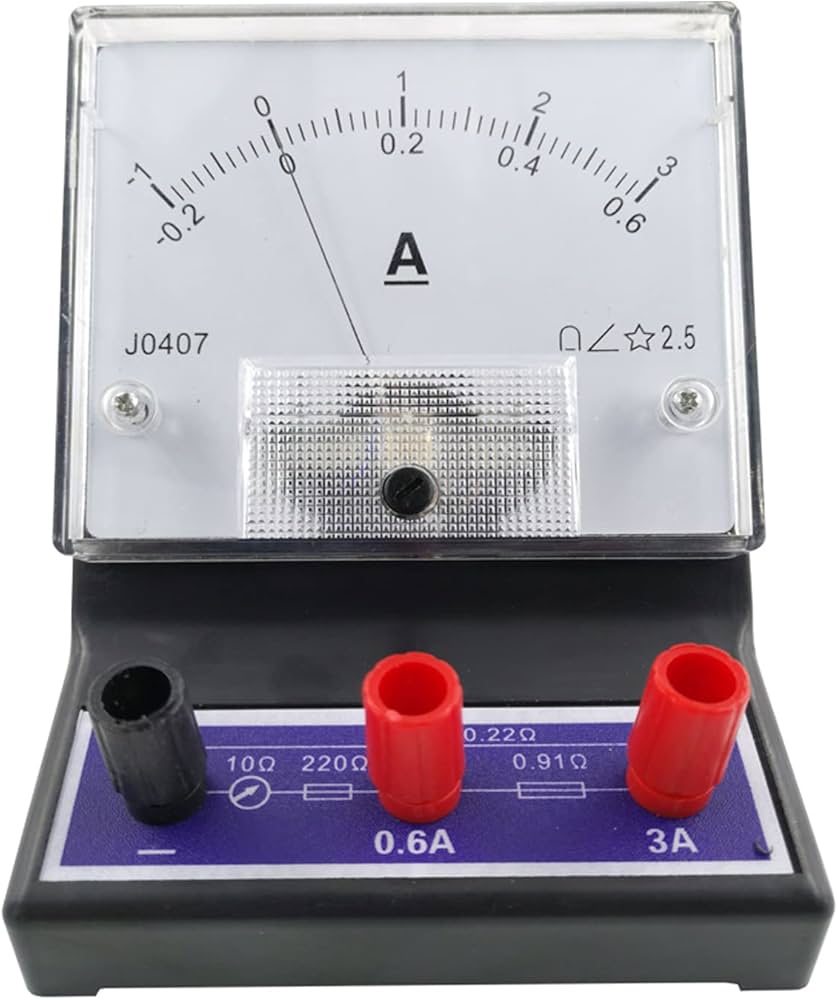 Amazon.co.jp: 電気電流計 アナログ検流計 アンペアメーター 学生用