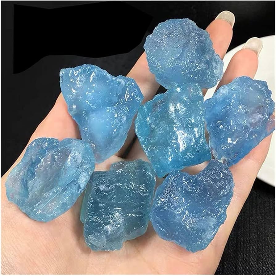 Amazon.co.jp: 天然水晶の原石 瞑想用 1個 天然生アクアマリン