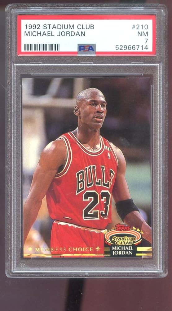 Amazon.com: 1992-93 Topps Stadium Club #210 Michael Jordan PSA 7