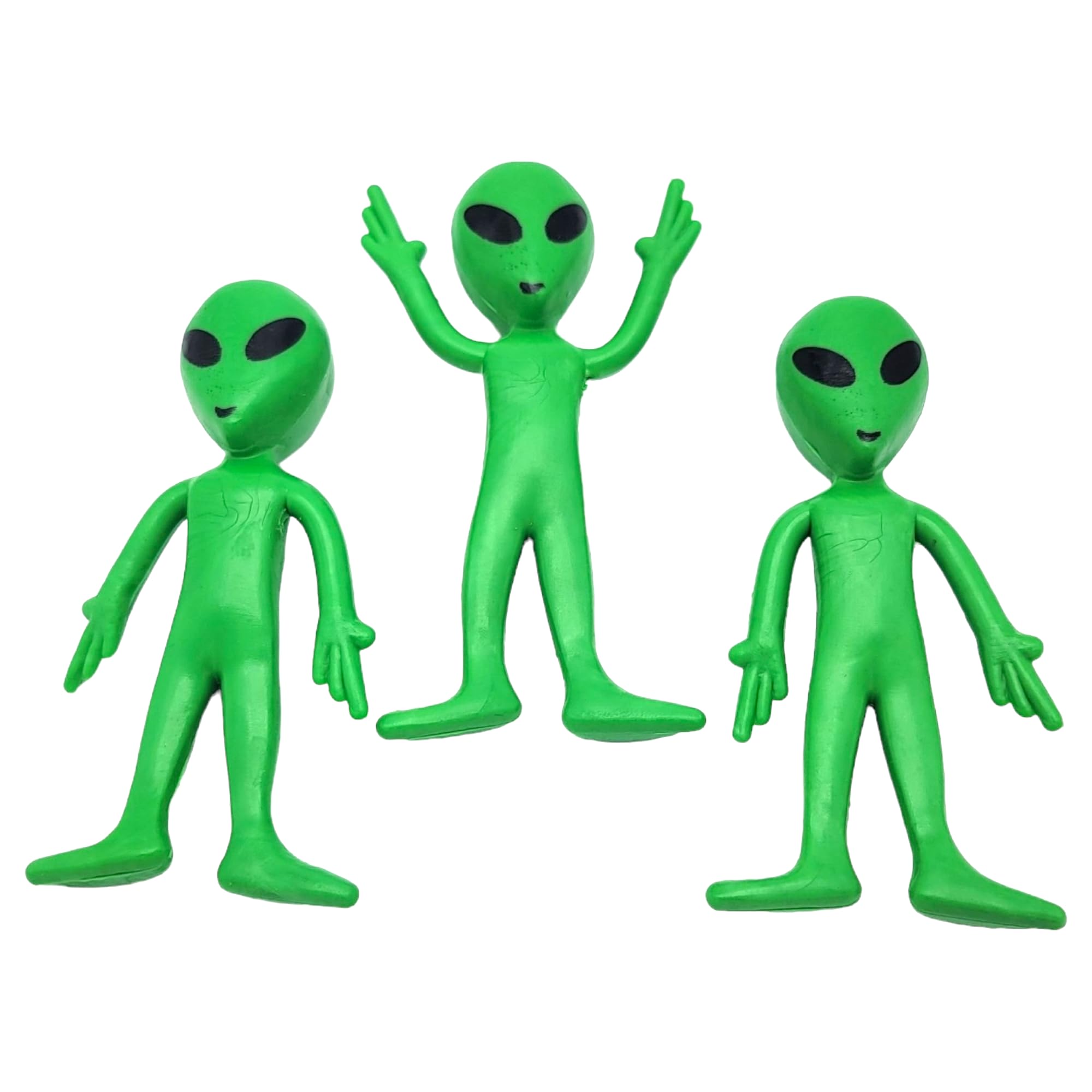 Amazon.co.jp: Zugar Land 曲げられるラバーグリーンエイリアン(3.75