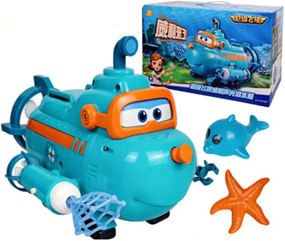 Amazon.co.jp: ウィリー潜水艦スーパーウィングス変形ロボット音と光