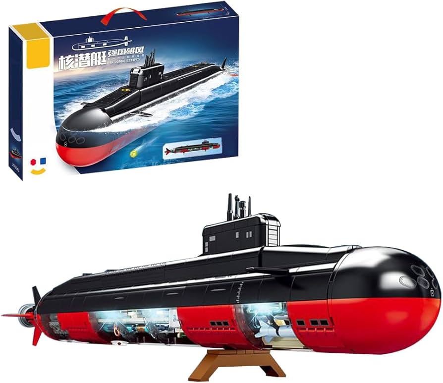 Amazon.co.jp: kowkis 原子力潜水艦ビルディングブロックセット、軍用