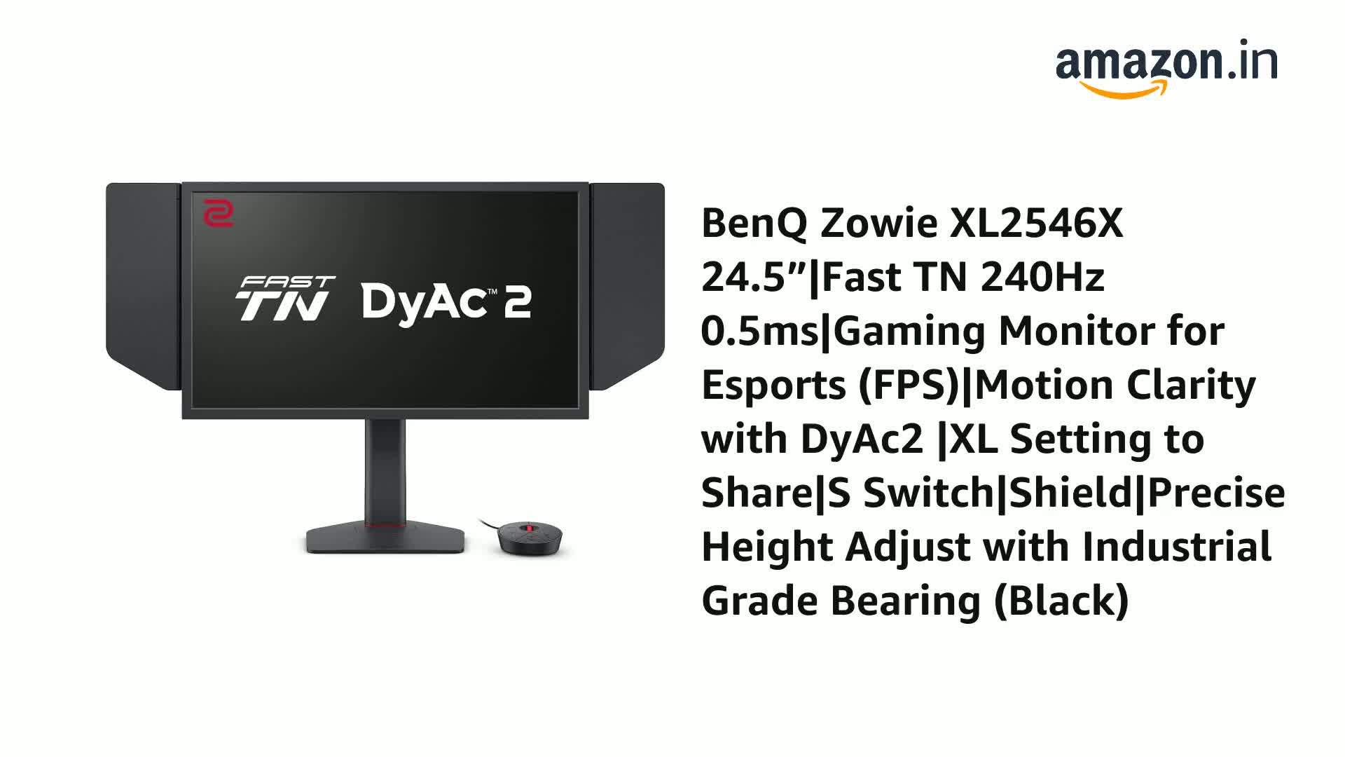 BenQ Zowie XL2546X 24.5”|Fast TN 240Hz 0.5ms|Gaming Monitor for