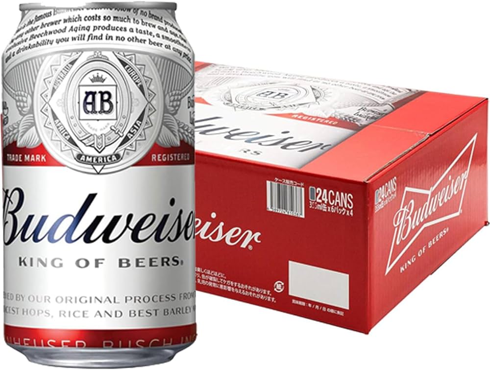 Amazon.co.jp: アメリカバドワイザーBudweiser 缶 330ml 24本 (1ケース