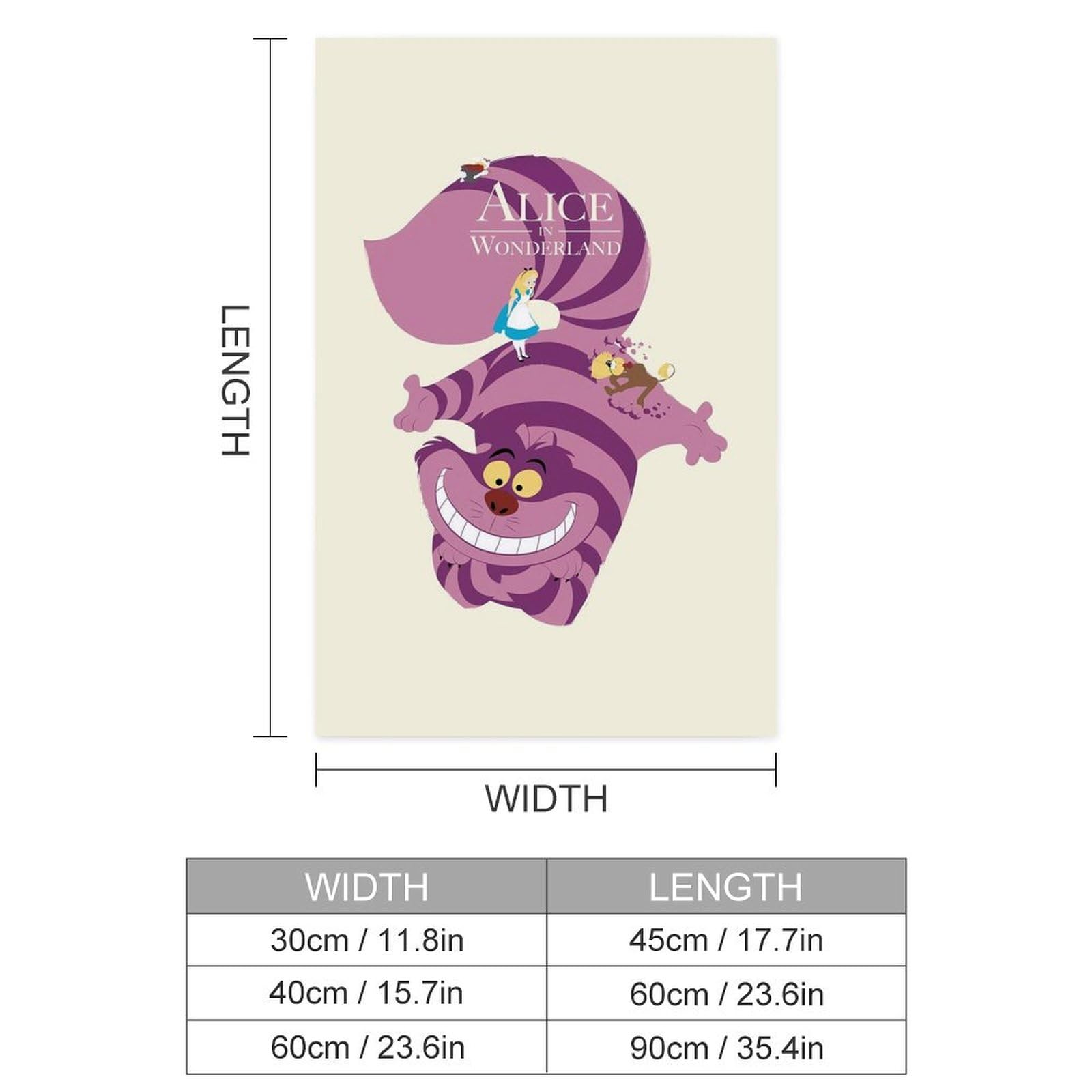 Amazon.co.jp: 不思議の国のアリス チェシャ猫 ポスター 絵画