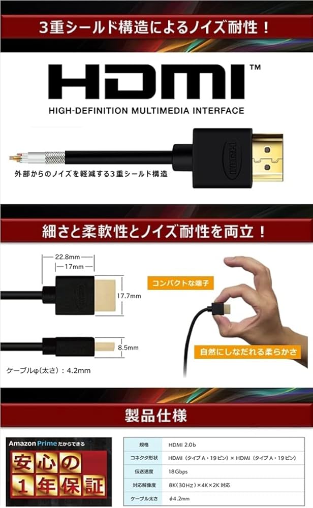 Amazon | ハンファQセルズジャパン Hanwha HDMIケーブル PlayStation