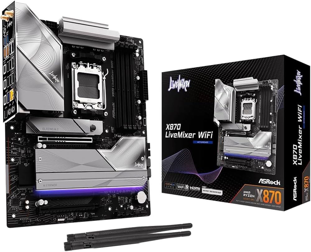 Amazon | ASRock マザーボード X870 Livemixer WiFi AMD Ryzen 9000