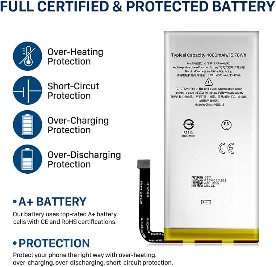 Amazon.com: SHENMZ Pixel 5 Battery,4080mAh High-Capacity Battery