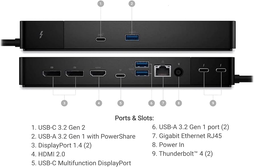 Amazon.com: Dell ThunderBolt 4 Dock (WD22TB4) : Electronics