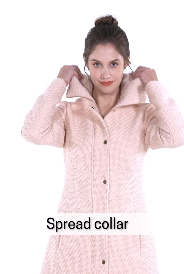 Amazon.com: BGSD Women Ana Boucle Wool Blend Walking Coat (Also