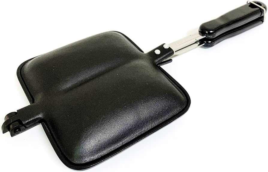 Amazon | 日本製 南部鉄器 岩鋳 Iwachu 手作りおやき角 ホットサンド