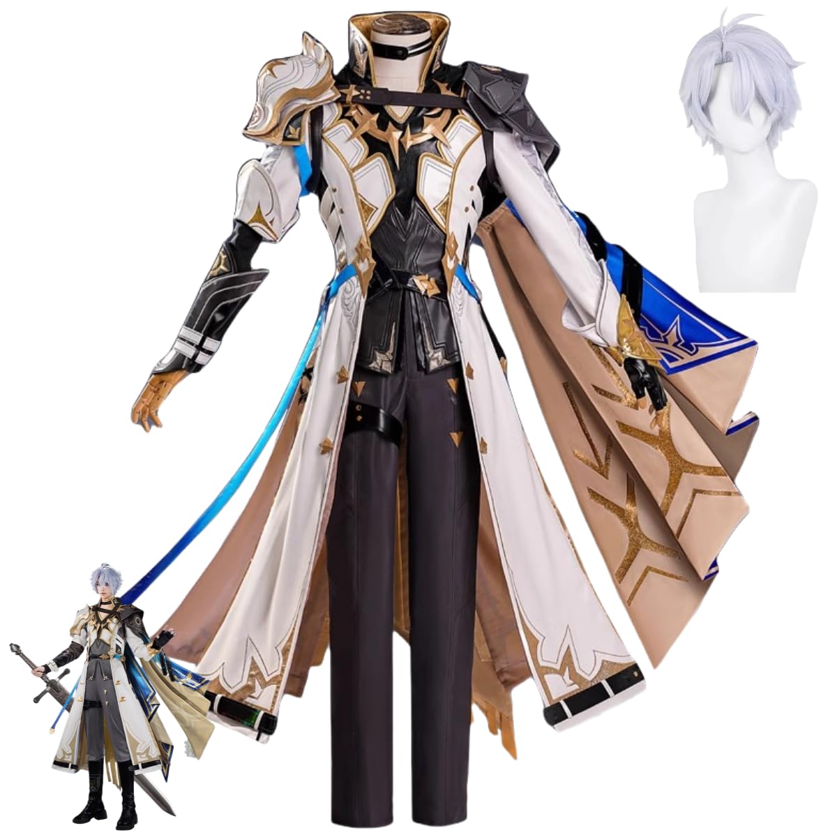 Amazon.co.jp: ファイノン コスプレ衣装 ウィッグ付き 崩壊 スター