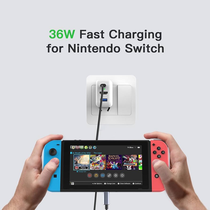 Amazon.com: Switch Dock Charger for Nintendo Switch, Mirabox 36W