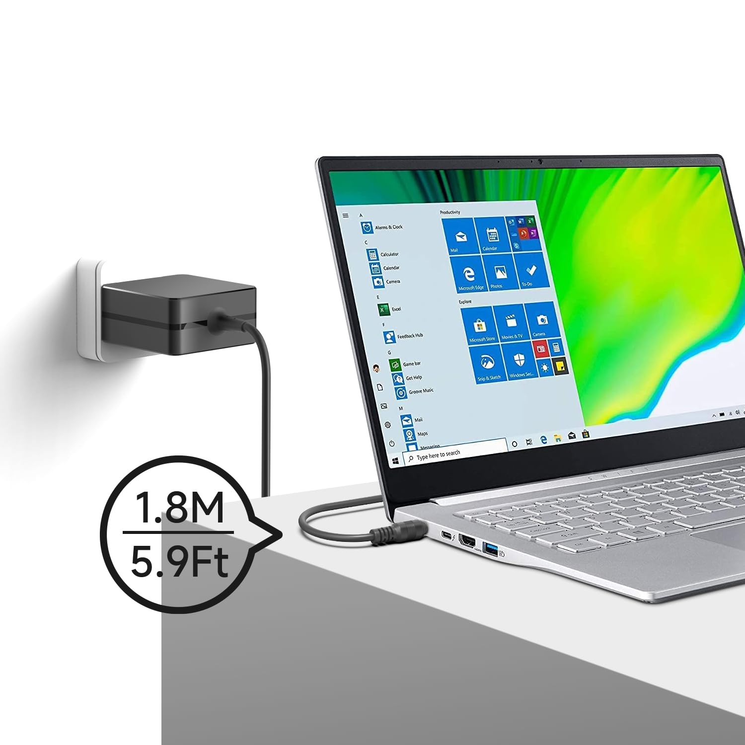 Amazon.co.jp: HKY 19V 2.1A-2.37A 電源ケーブル ASUS モニターVZ249HR