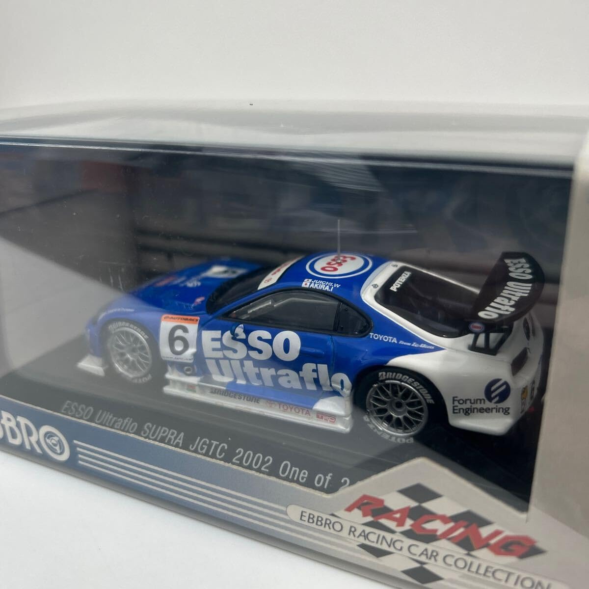 Amazon | EBBRO 1/43 ESSO Ultraflo ミニカー Supra JGTC 2002#6
