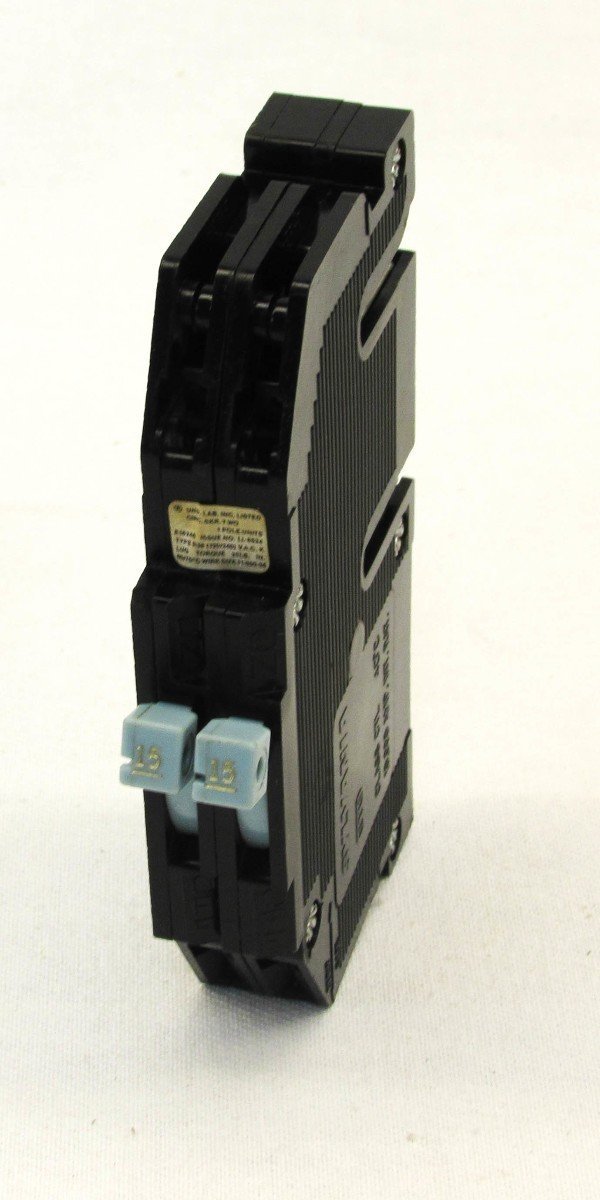 ZINSCO R38-15 BREAKER 15/15 AMP TWIN TANDEM, SCREW WIRE TERMINALS