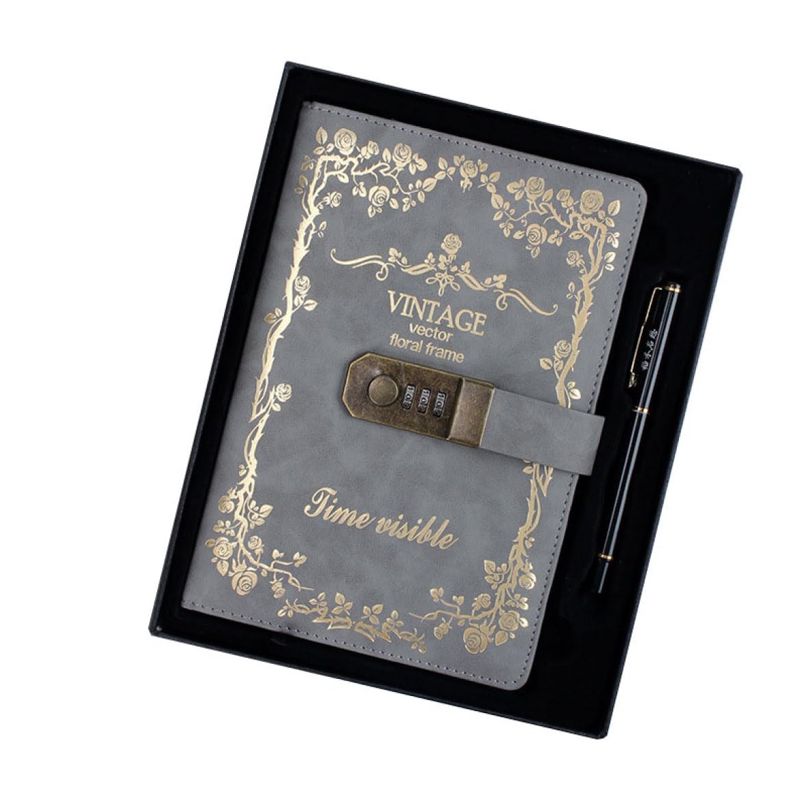 Amazon.co.jp: QQZSG A5 鍵付き日記帳 ビジネス手帳メモ帳 オフィス