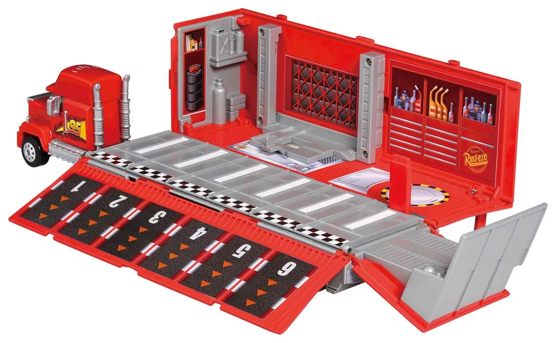 Amazon.co.jp: ディズニーカーズ トミカ ならべて全員発車! シューター