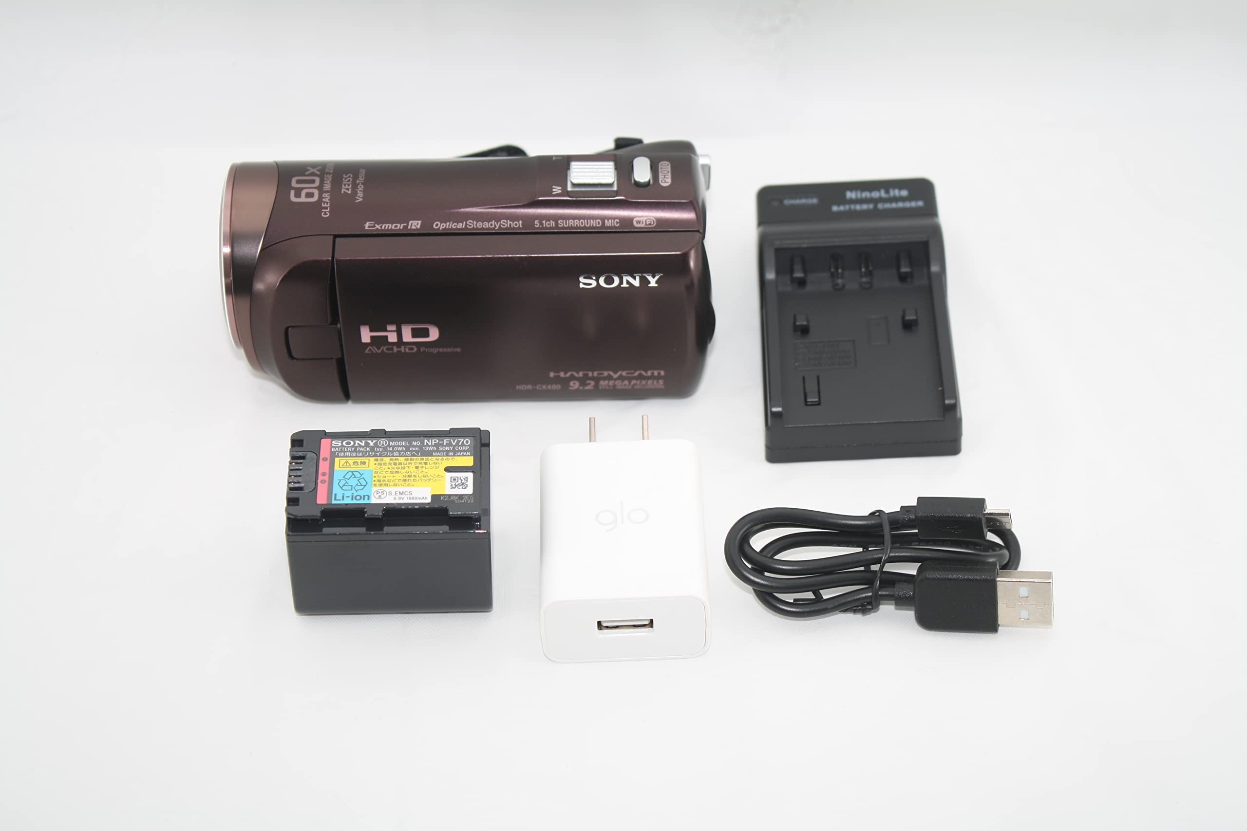 Amazon | SONY HDビデオカメラ Handycam HDR-CX480 ボルドーブラウン