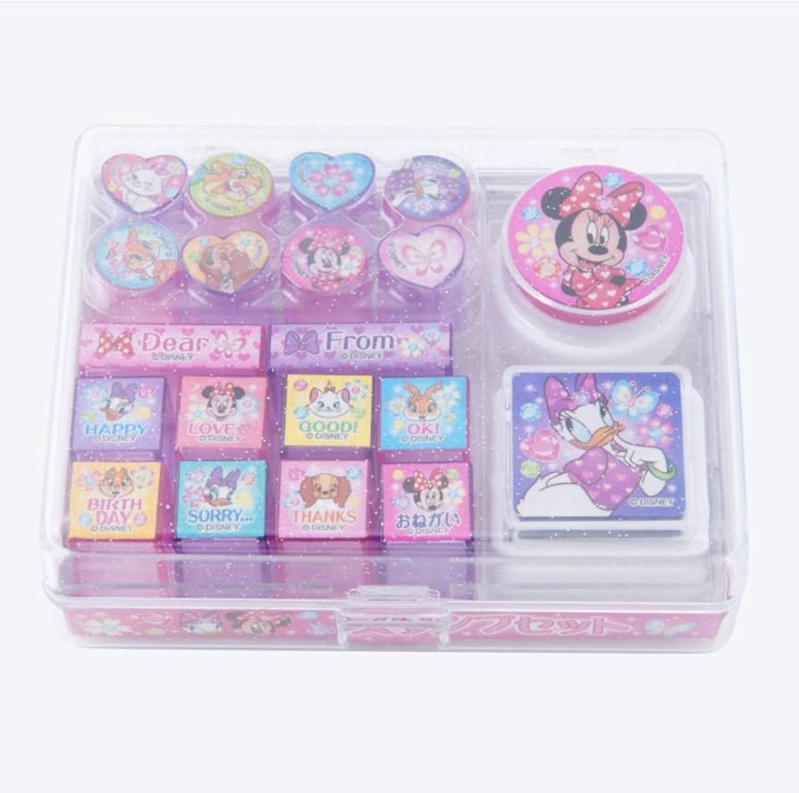 Amazon.co.jp: ミニーマウス デイジーダック スタンプセット マリー