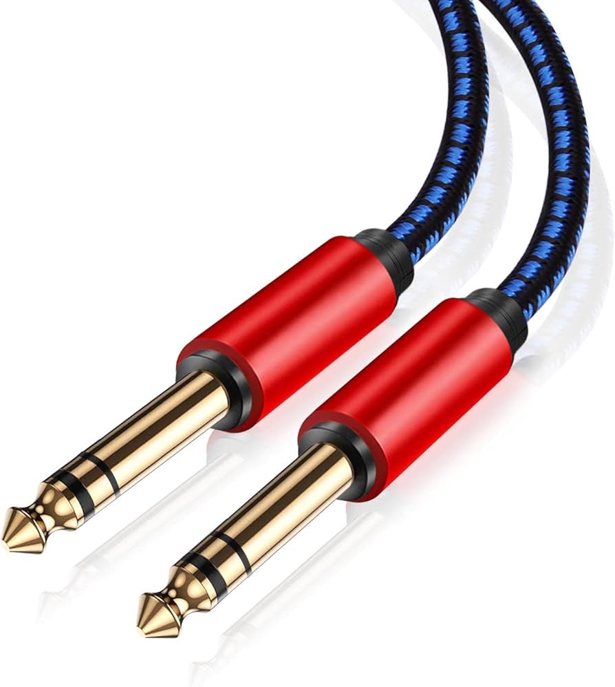 Amazon.co.jp: NC XQIN 1/4インチ TRS 計器ケーブル、TRSケーブル 1/4