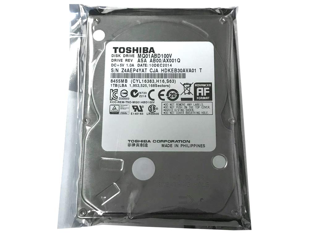 Amazon.com: Toshiba 1TB 5400RPM 8MB Cache SATA 3.0Gb/s 2.5 inch