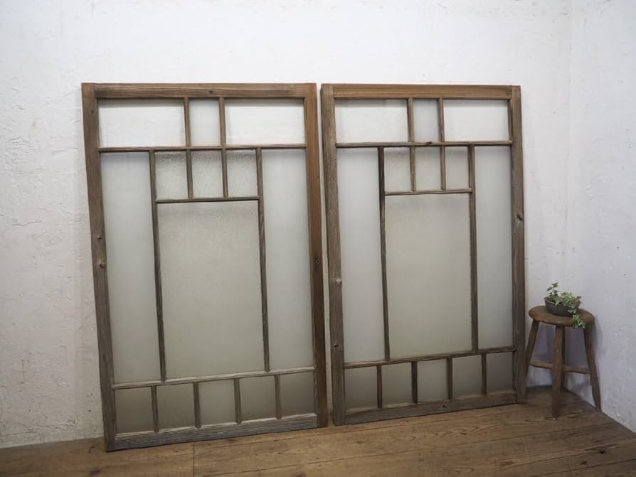 Amazon.co.jp: K0877(2)【H143,5cm×W90,5cm】×2枚アンティーク味わいの