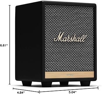 Amazon.com: Marshall Uxbridge 家庭語音喇叭內建Amazon Alexa ,黑色: 電子